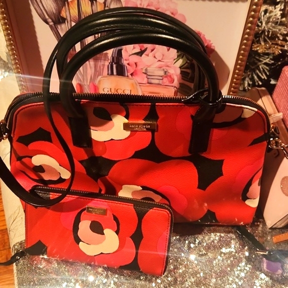 Kate Spade Crossbody/Satchel & Matching Wallet NWOT - Picture 7 of 14